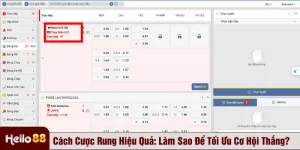 Cách cược rung hiệu quả